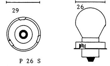 Motorrad Lampen / Gl�hbirnen 12V