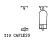  Bild vergr��ern: [Gl�hbirne 12V 3W - Sockel: T 10 Capless  =>]